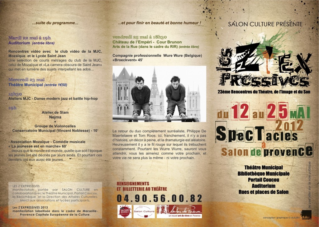 PROGRAMME LES ZEXPRESSIVES 2012 1
