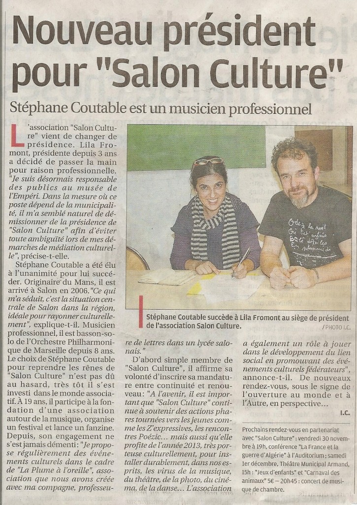 changement présidence